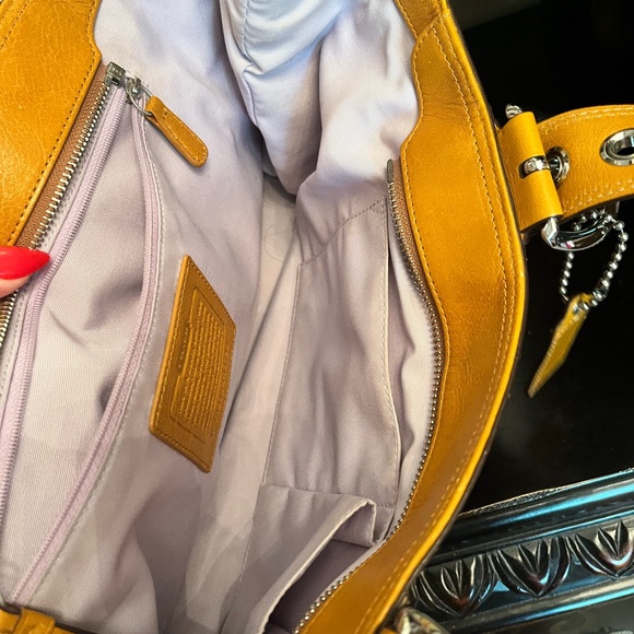 NWOT! Authentic Coach Saffron yellow Soho hobo bag - Picture 15 of 15